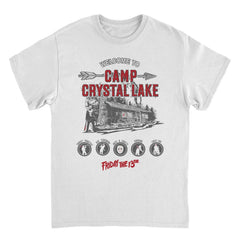 Wholesale Friday the 13th Camp Crystal Lake Activities White T
