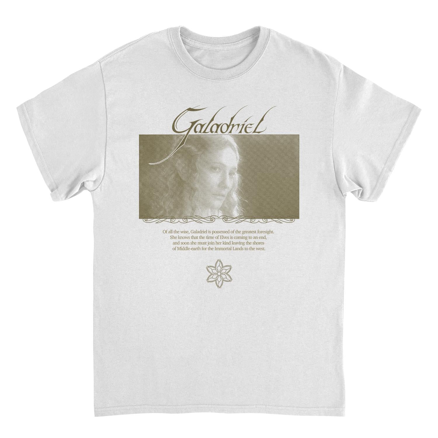 Wholesale Lord of The Rings Galadriel Lady of The Galadhrim White T-Shirt