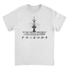 Wholesale Friends Fountain Sketch White T-Shirt