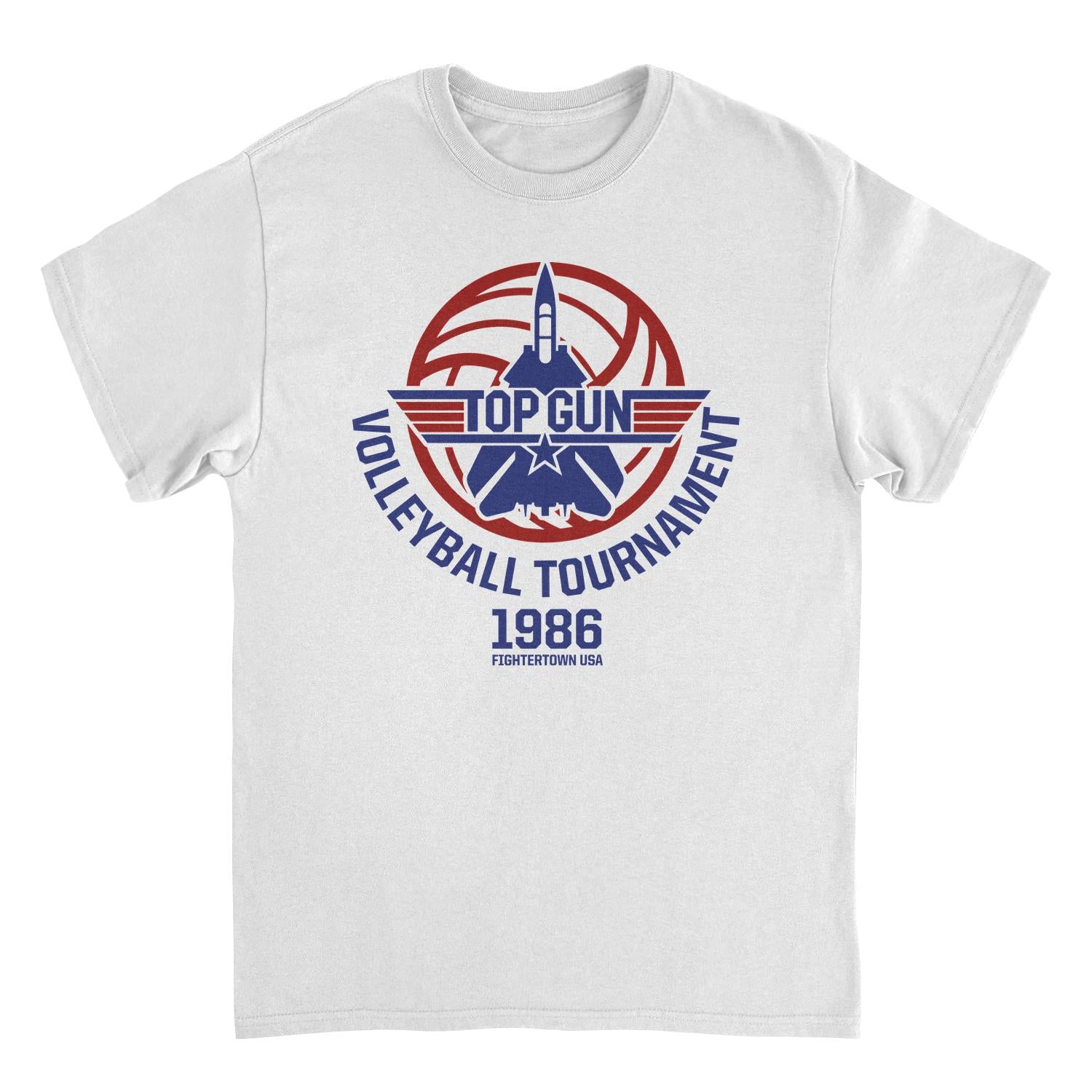 Wholesale Top Gun Volleyball Tournament White T-Shirt