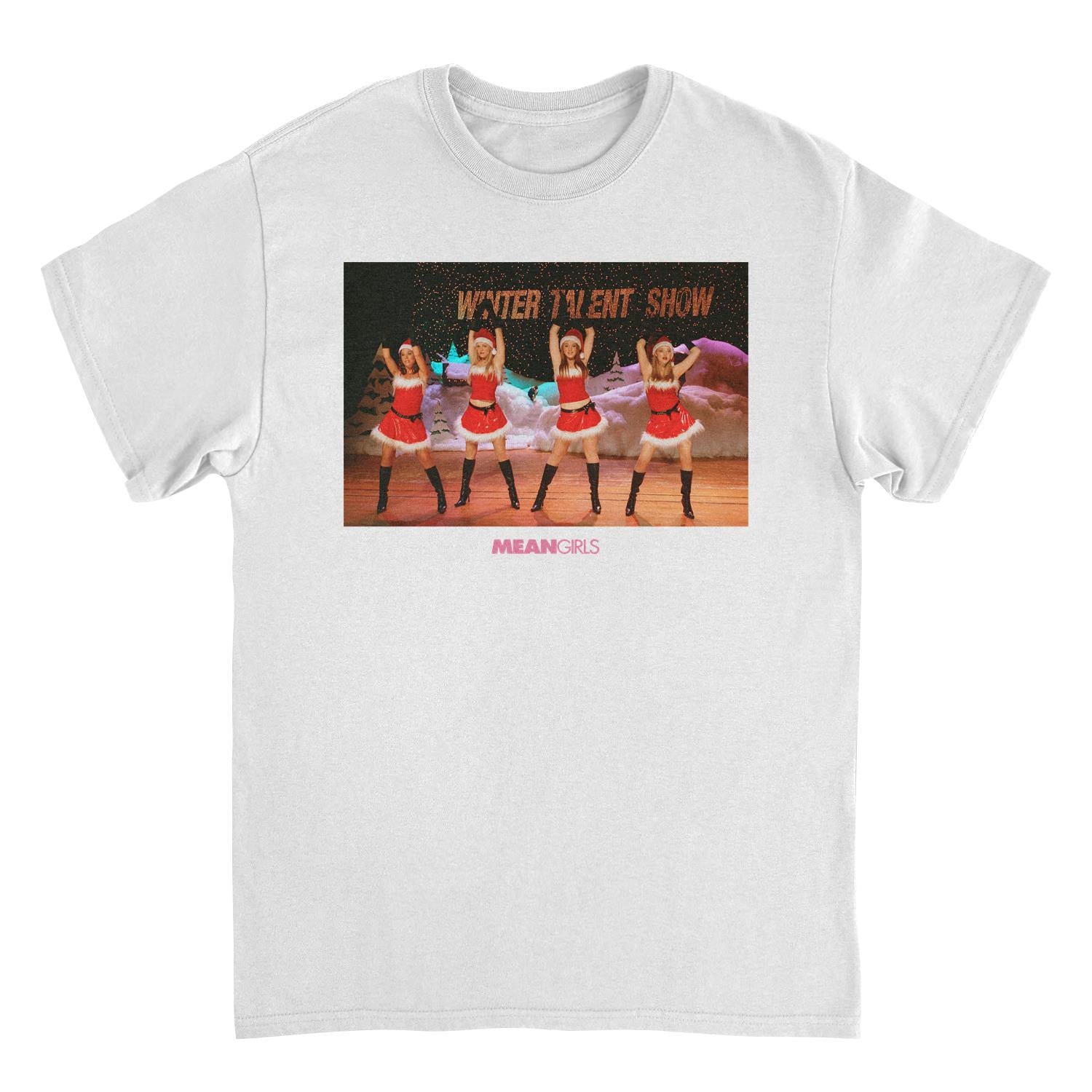 Wholesale Mean Girls Christmas Scene White T-Shirt