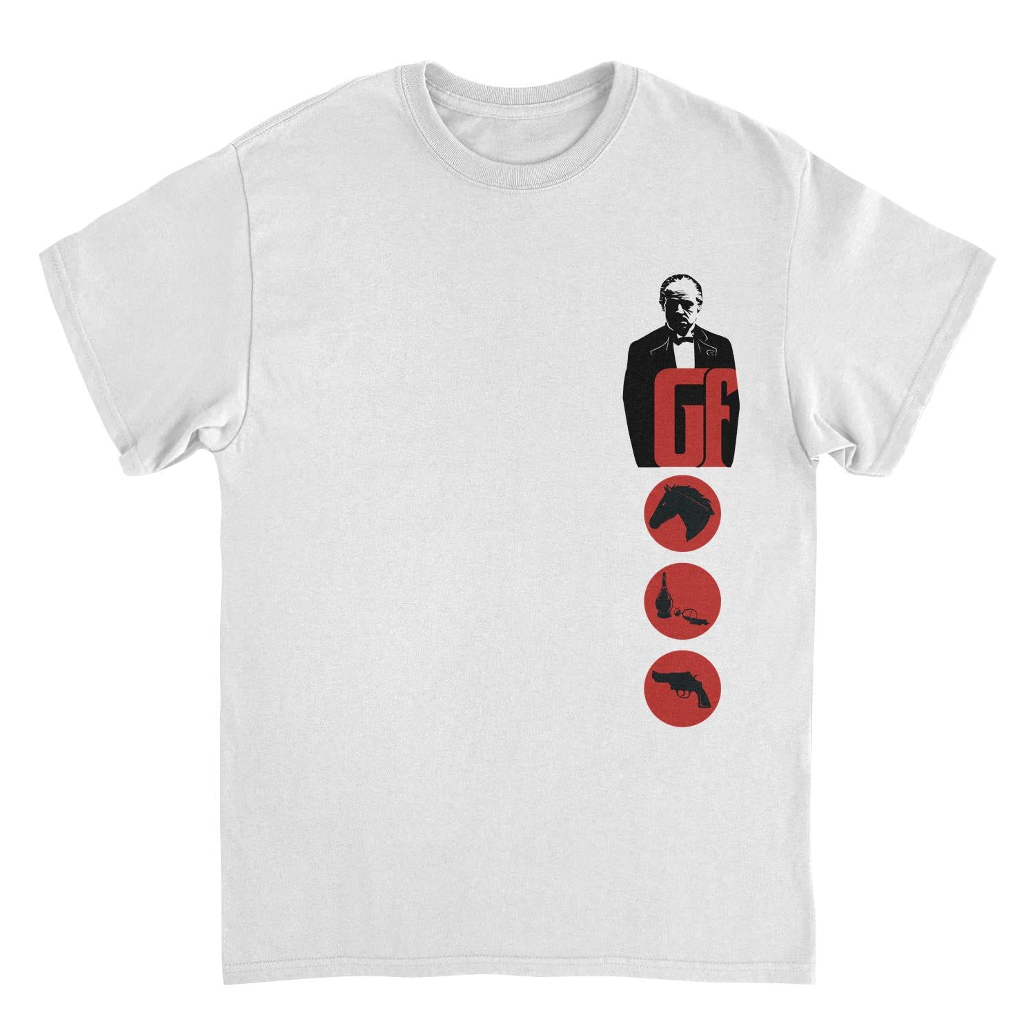 Wholesale The Godfather The Godfather  Pocket Print White T-Shirt