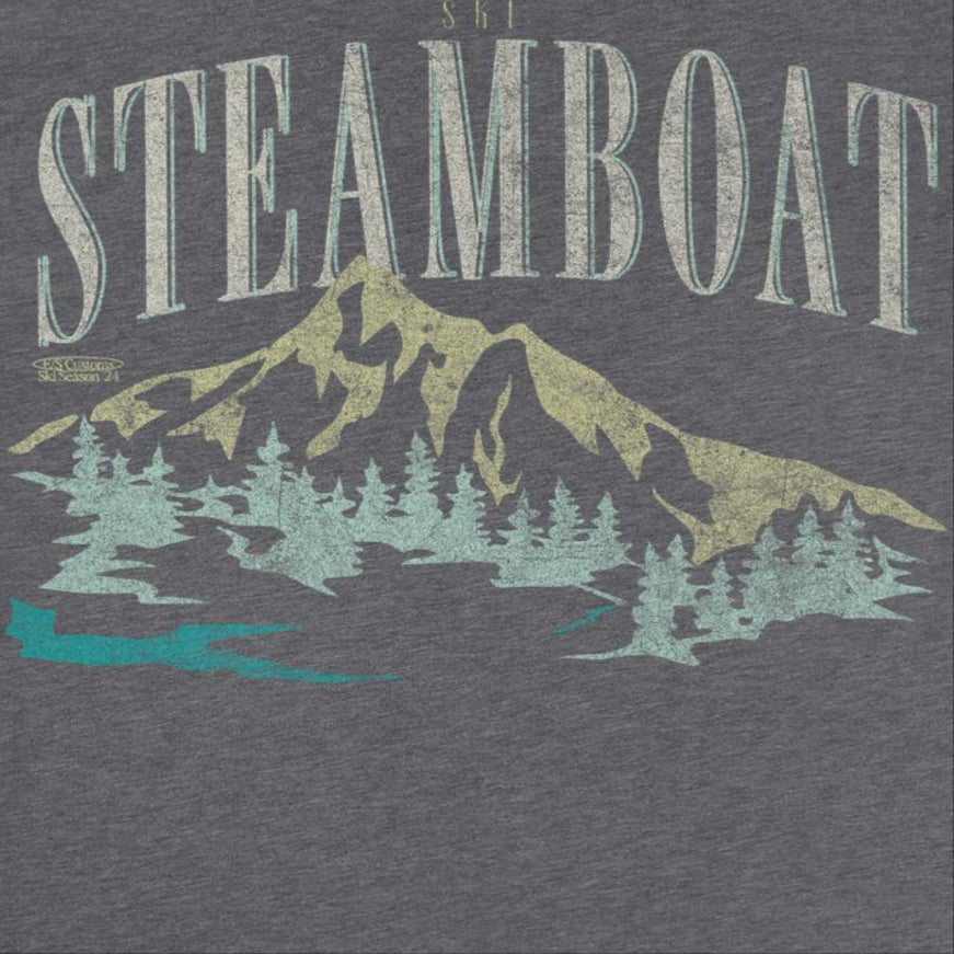 Wholesale Ski Steamboat Dark Heather T-Shirt