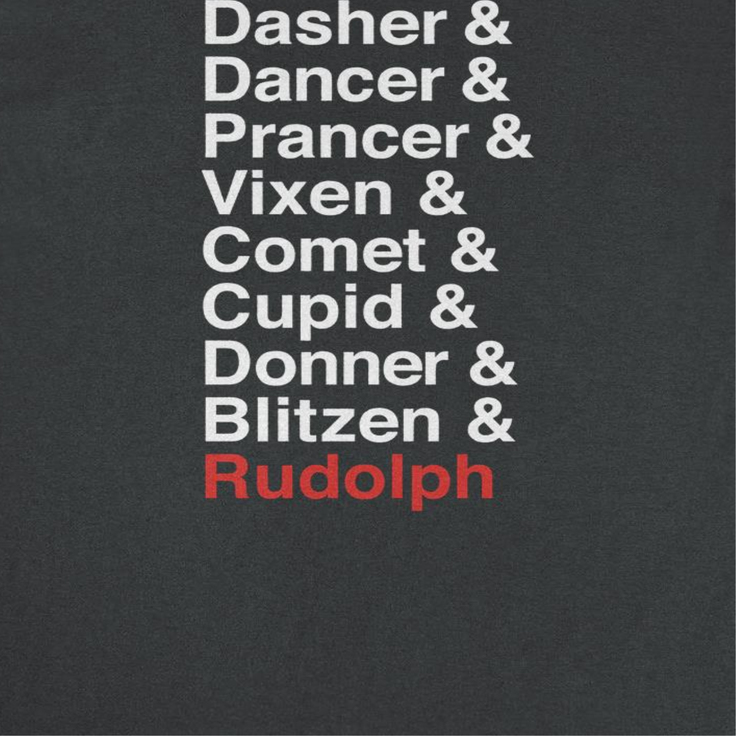 Wholesale Christmas T-Shirt - Reindeer Names