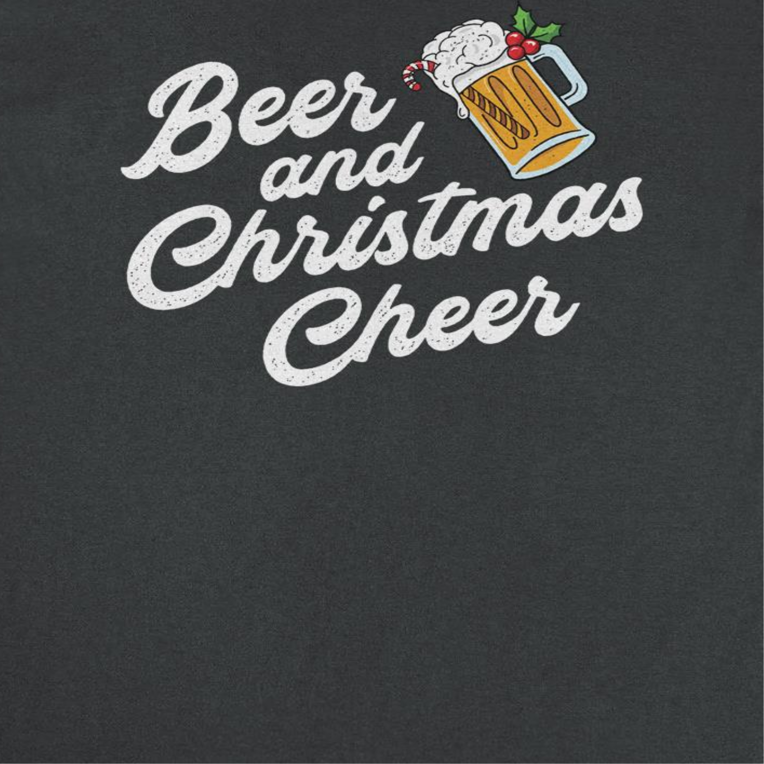 Wholesale Christmas T-Shirt - Beer and Christmas Cheer