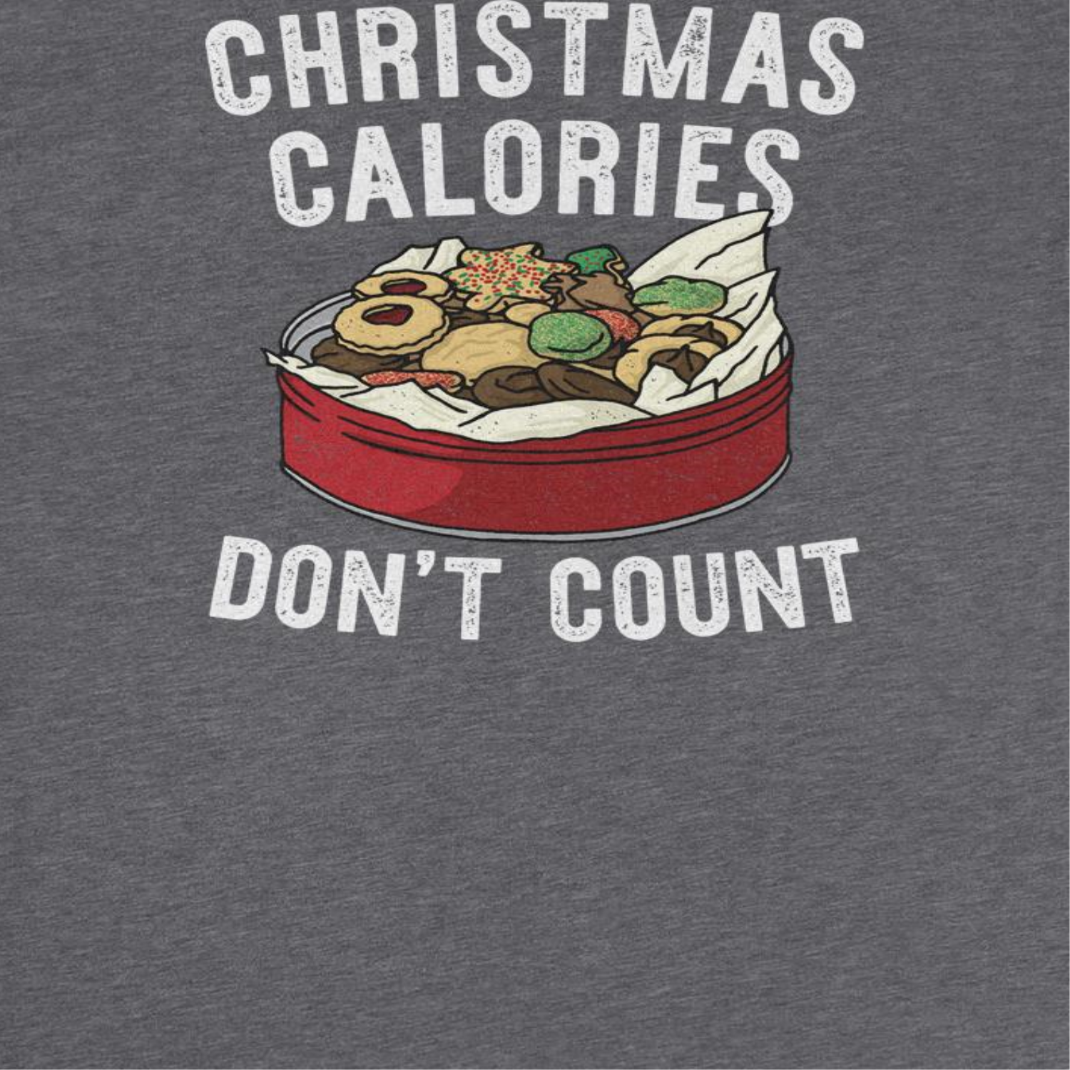 Wholesale Christmas T-Shirt - Christmas Calories Don't Count