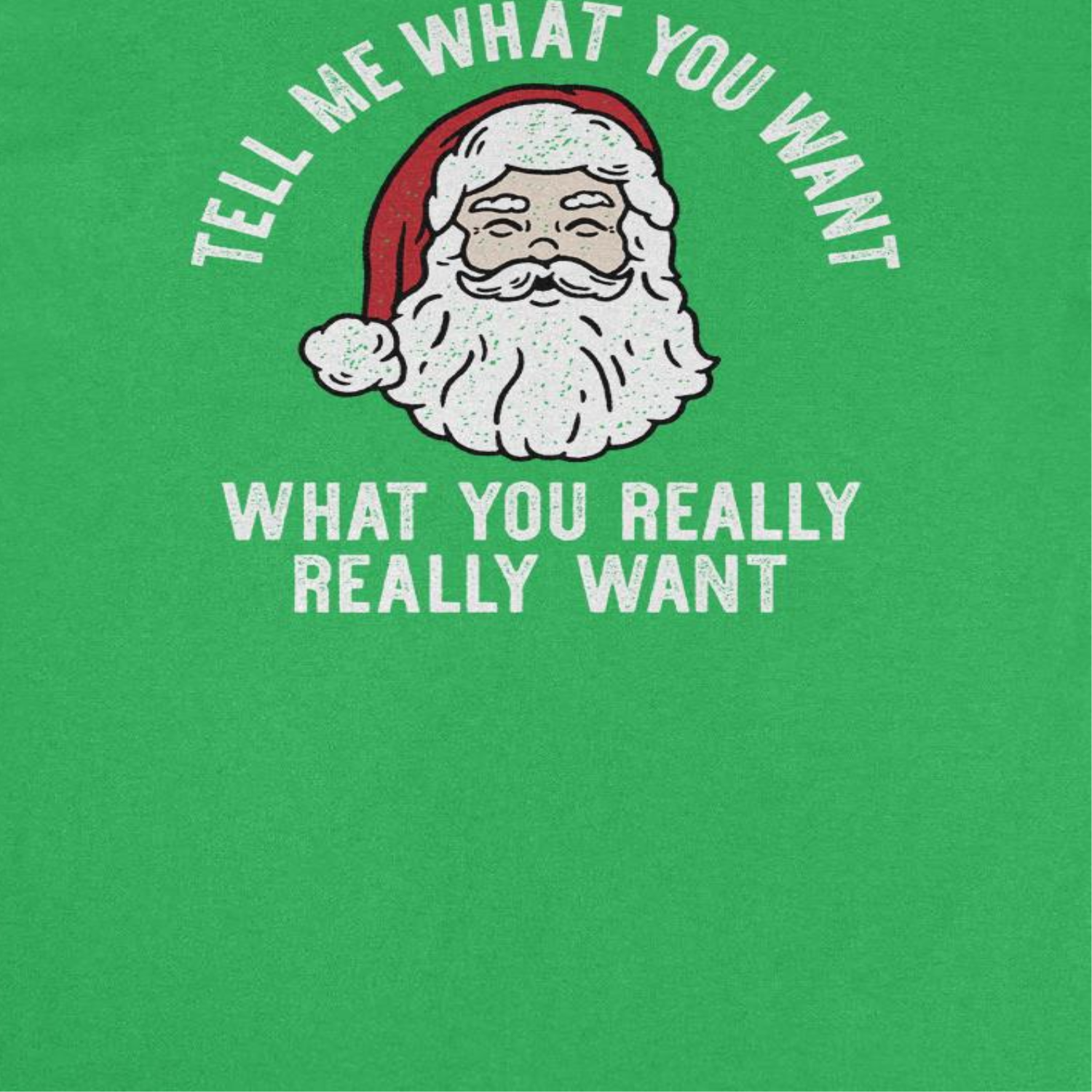 Wholesale Christmas T-Shirt - Tell Me What you Want What You Really Really Want