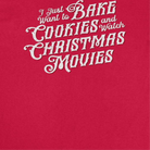 Wholesale Christmas T-Shirt - Bake Cookies and Watch Christmas Movies