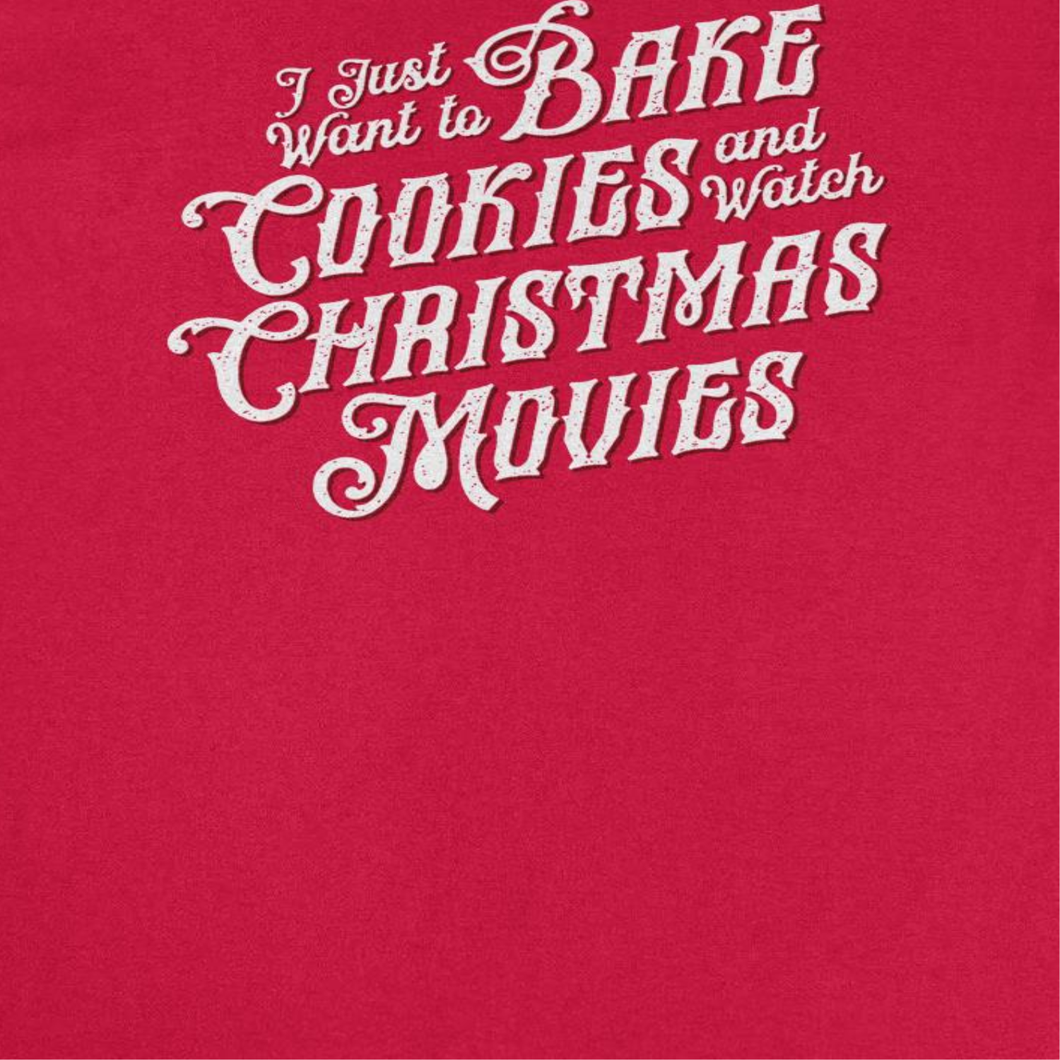 Wholesale Christmas T-Shirt - Bake Cookies and Watch Christmas Movies