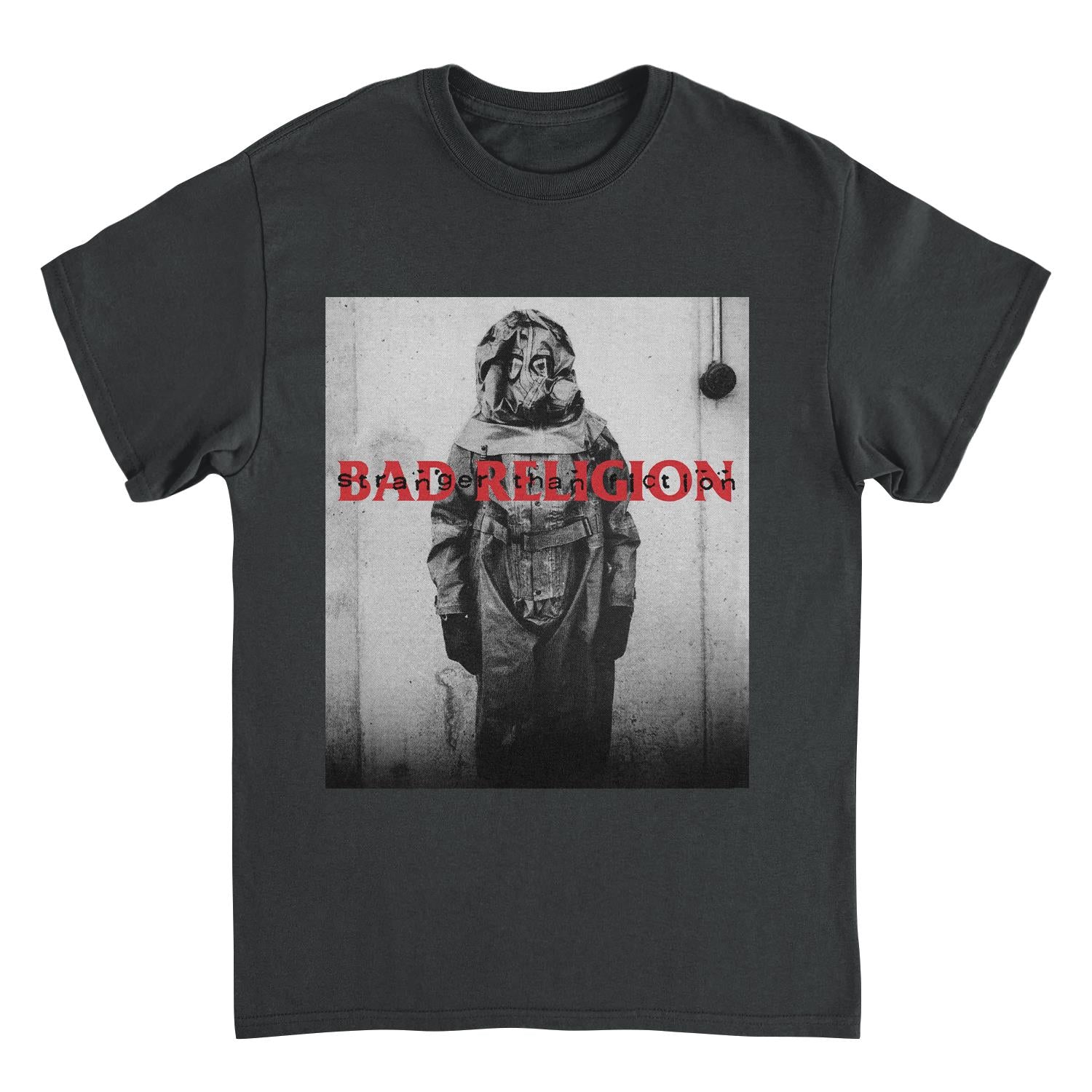 BAD RELIGION Tシャツ Wholesale Bad Religion Hazmat Stranger Than Fiction Black T-Shirt