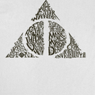 Harry Potter Deathly Hallows Shape White T-Shirt