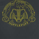 Harry Potter Minimalist Hufflepuff Mascot Outline Black T-Shirt