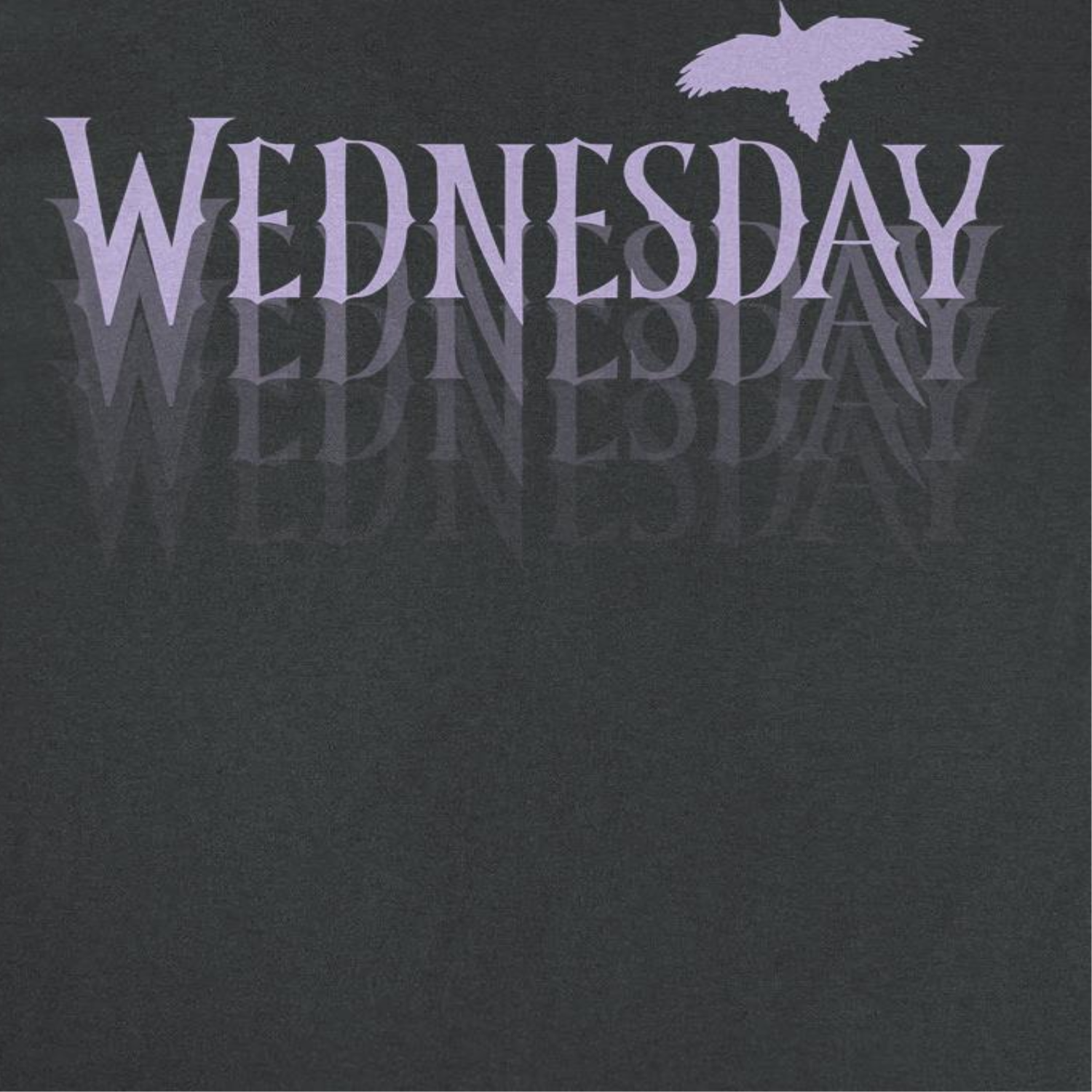 Wednesday Fading Logo Black T-Shirt