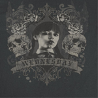 Wednesday Banner Skulls Black T-Shirt