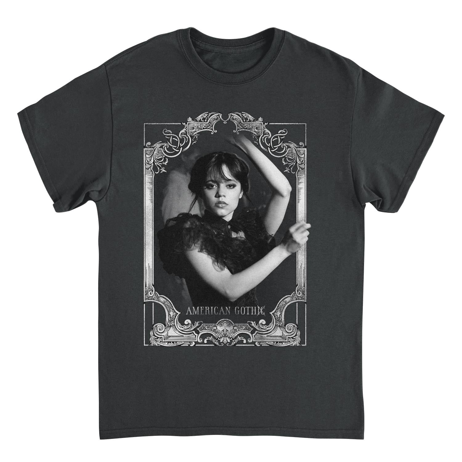 Wednesday American Gothic Black T-Shirt