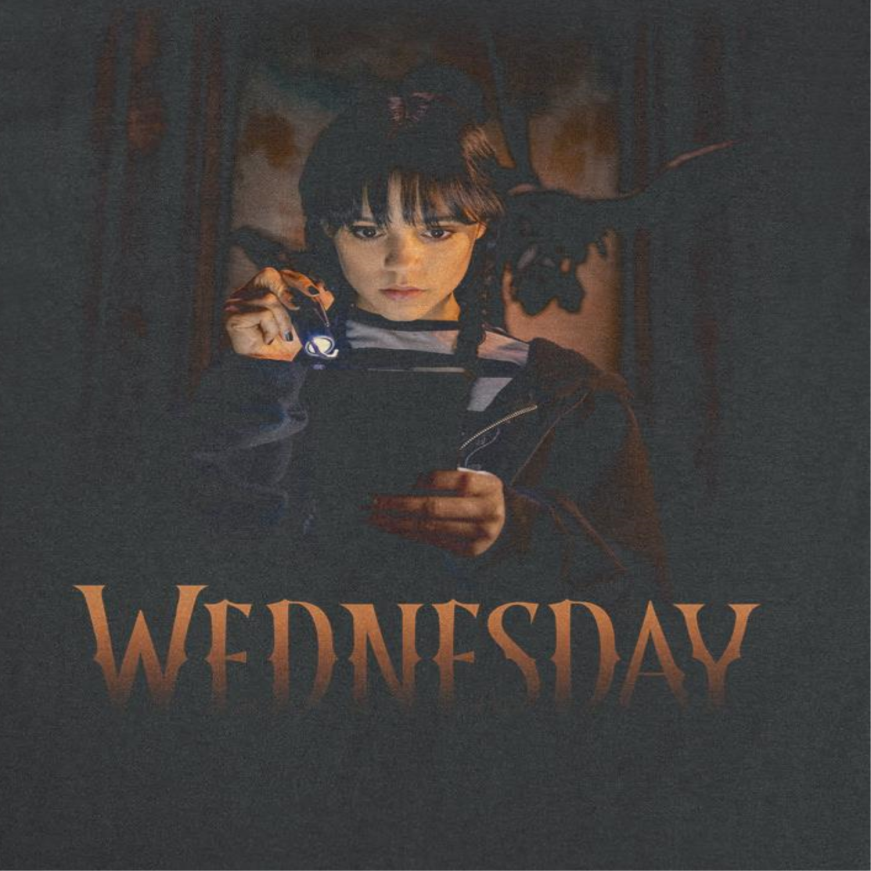 Wednesday Flashlight Black T-Shirt
