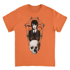 Wednesday Skull and Bones Frame Orange T-Shirt