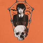 Wednesday Skull and Bones Frame Orange T-Shirt