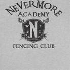 Wednesday Fencing 3 Front Sport Grey T-Shirt