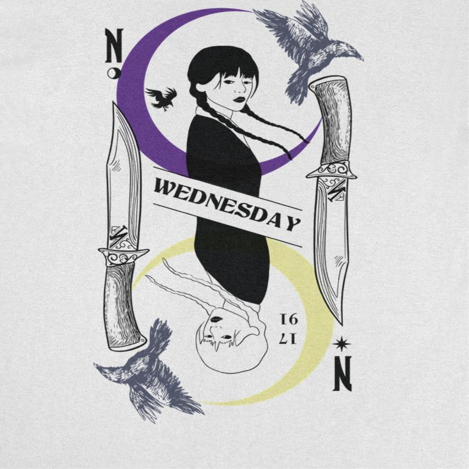 Wednesday Knives Card White T-Shirt