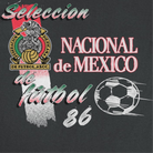 Toffs Retro Soccer Futbol Nacional De Mexico Black T-Shirt