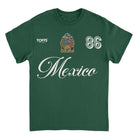 Toffs Retro Soccer Futbol Mexico Forest Green T-Shirt
