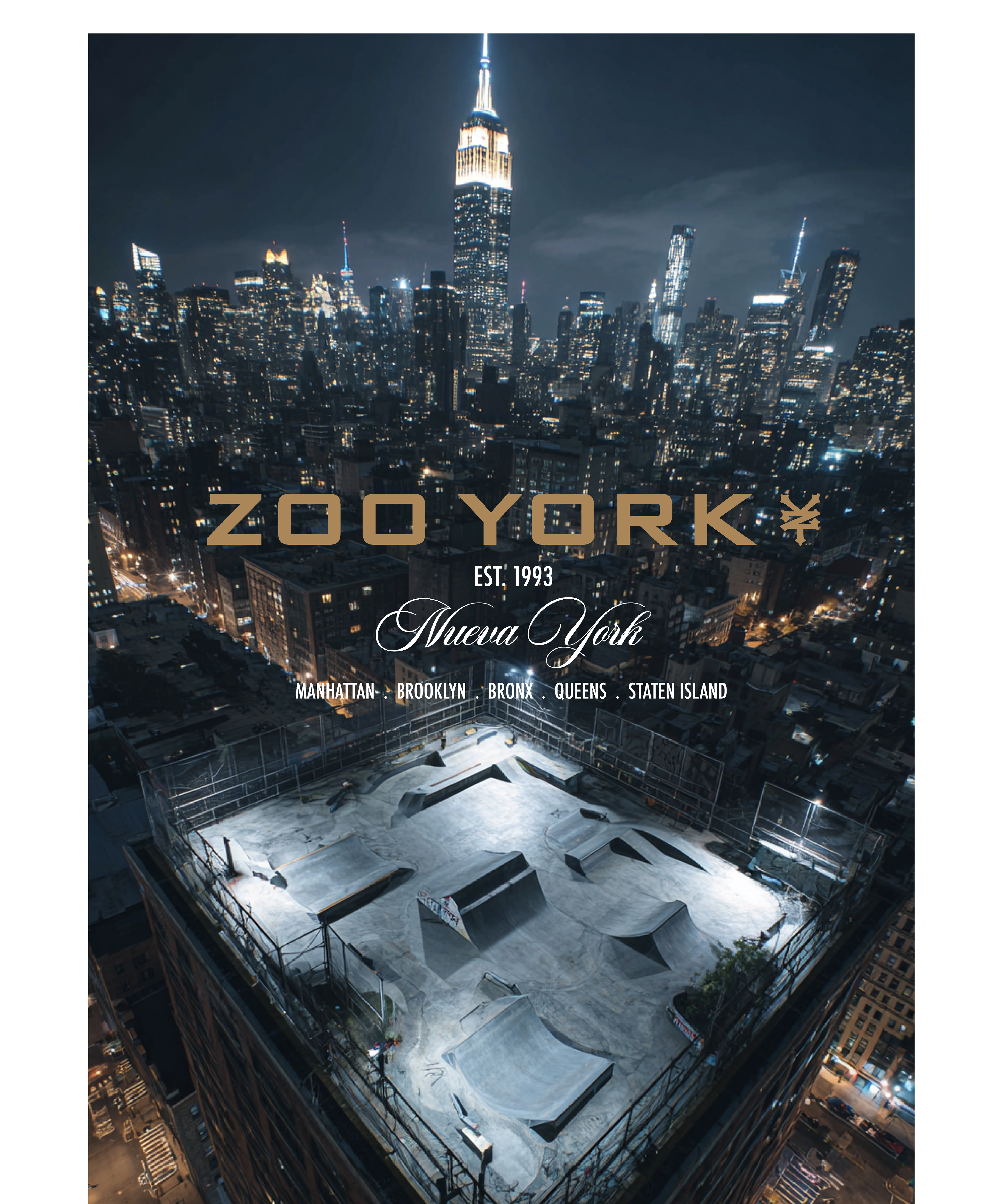 Wholesale Zoo York Nueva York Bright Lights City Skyline T-Shirt
