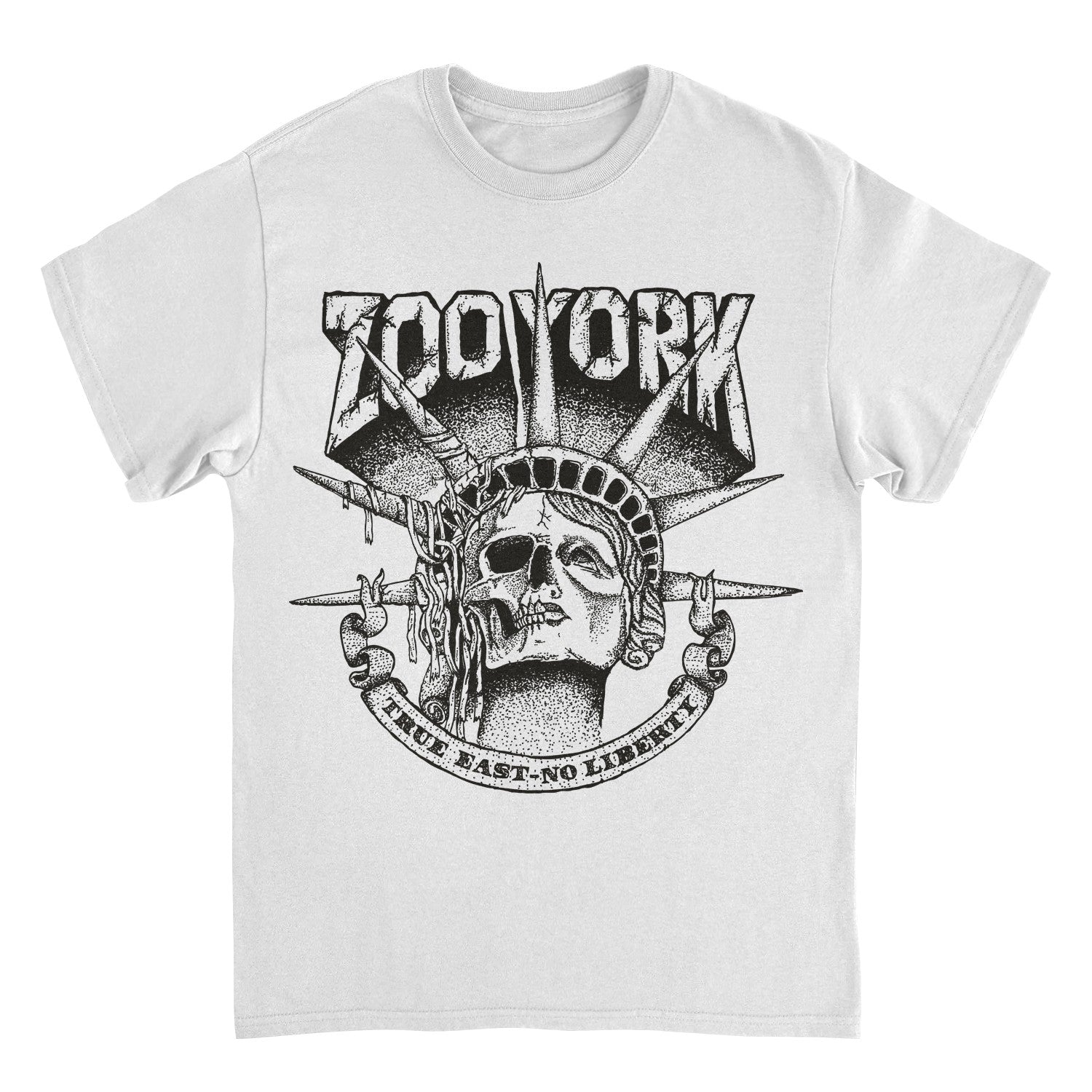 Wholesale Zoo York True East No Liberty Skull T-Shirt