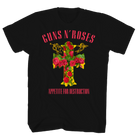 GUNS N ROSES ROSE CROSS BLACK TEE