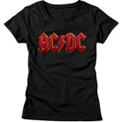 AC/DC Distress Red Black Women's T-Shirt