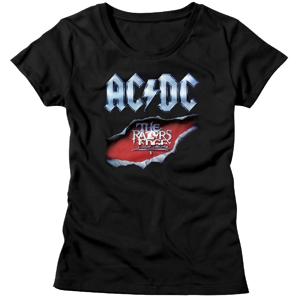 AC/DC Razors Edge Black Women's T-Shirt