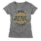 AC/DC High Voltage Heather Gray Women's T-Shirt