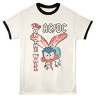 AC/DC Fly on Wall Vintage White Black Ringer T-Shirt