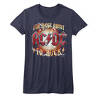 AC/DC to Rock Navy Women's T-Shirt