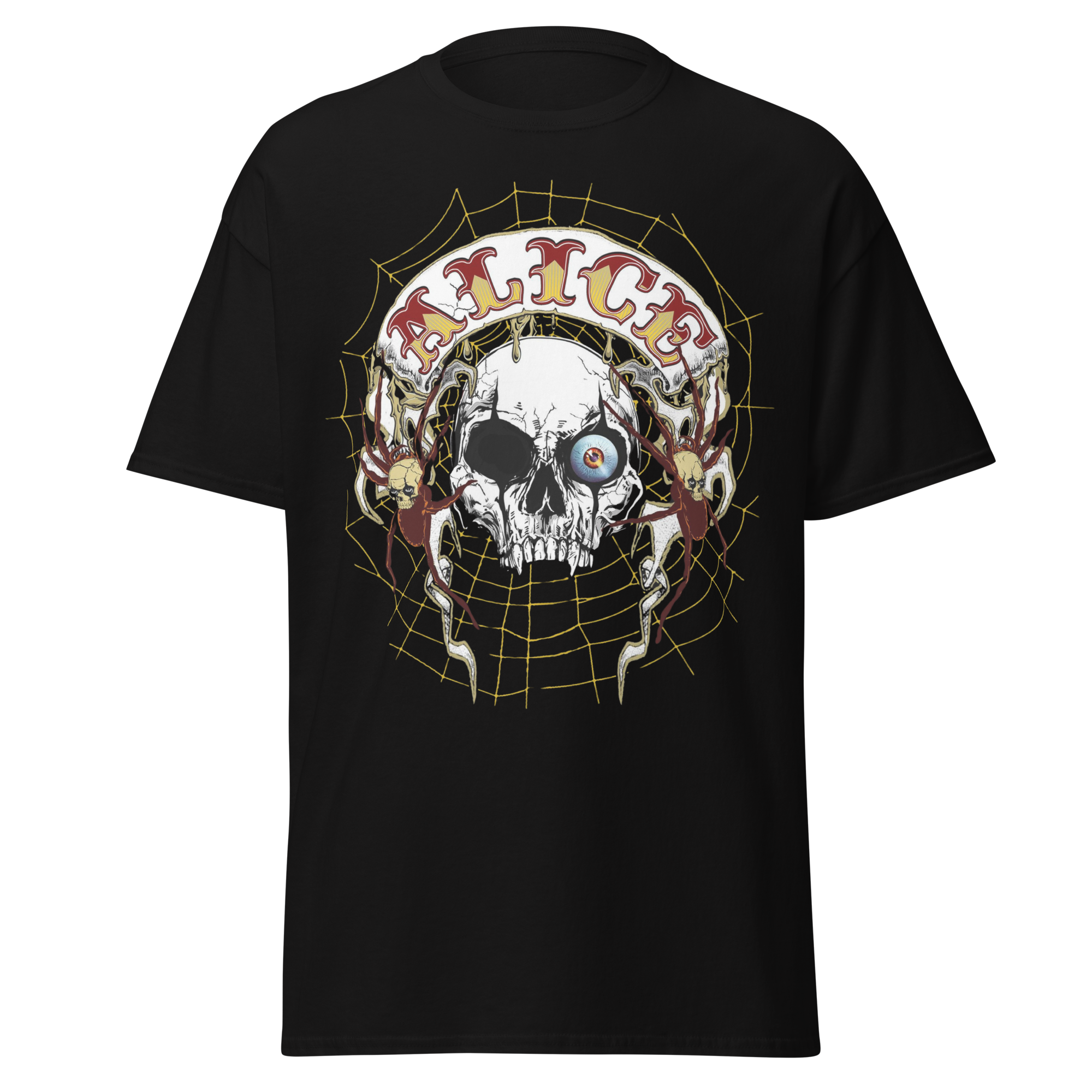 Wholesale Alice Cooper One Eyed Skull Jumbo Print T-Shirt