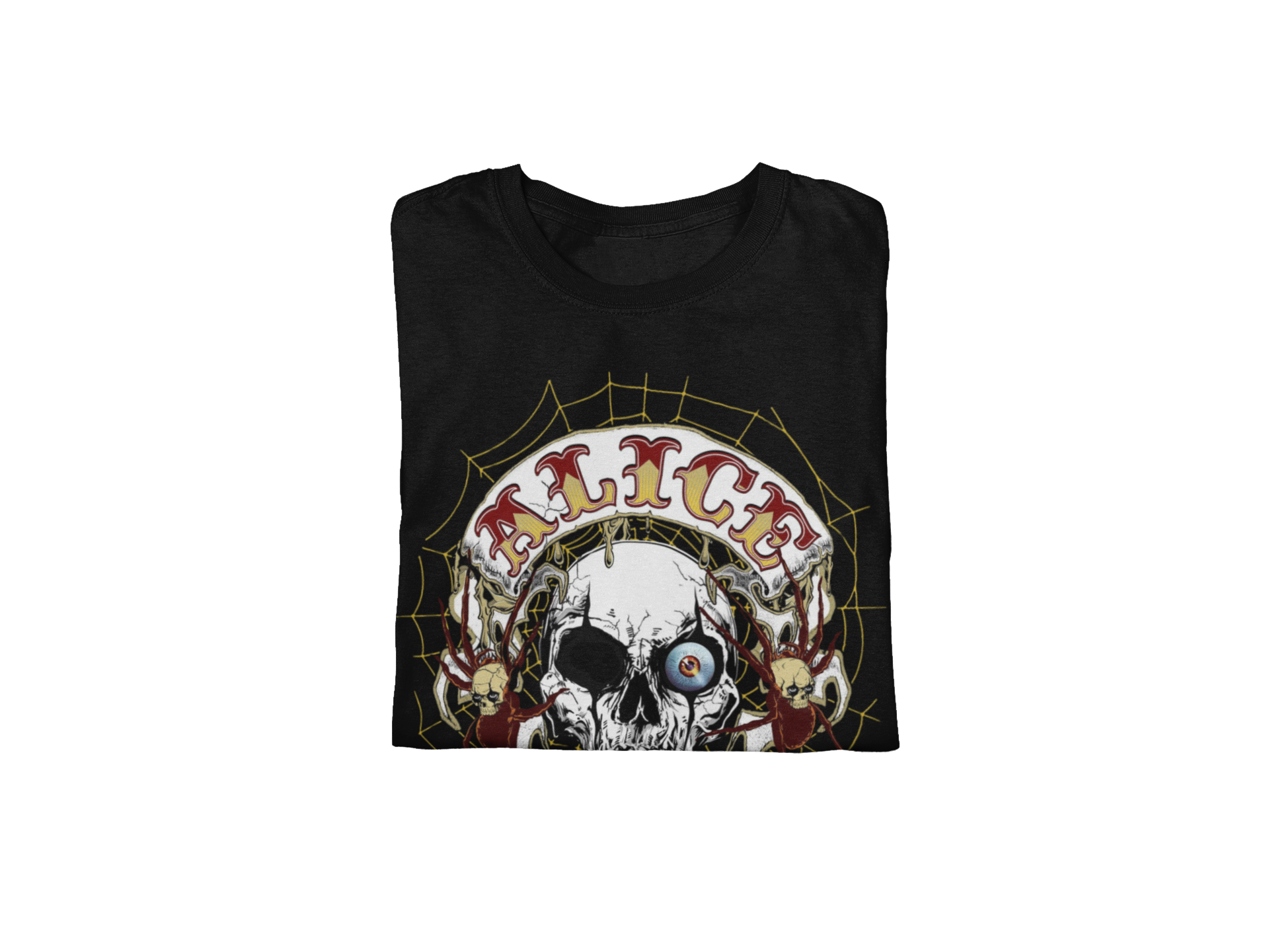 Wholesale Alice Cooper One Eyed Skull Jumbo Print T-Shirt