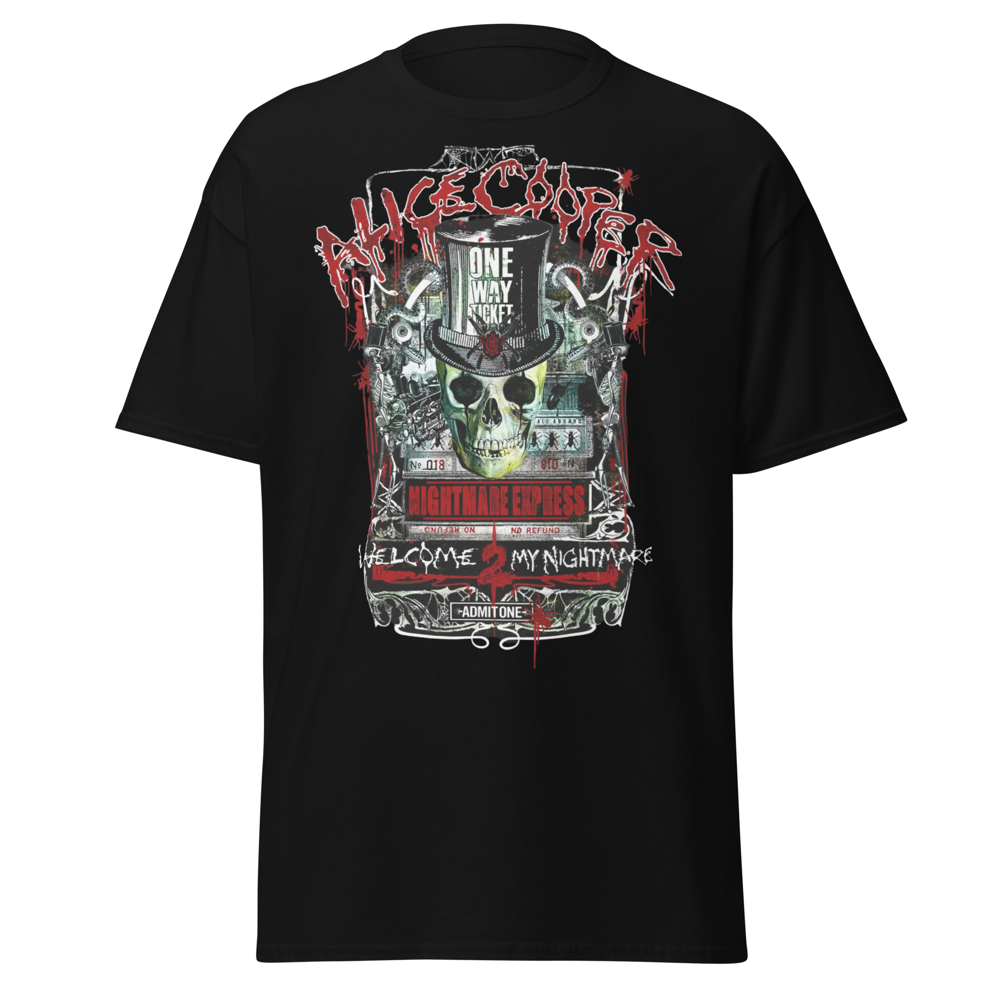 Wholesale Alice Cooper Nightmare Express Jumbo Print T-Shirt