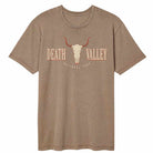 National Parks Death Valley Skull Coyote Brown Vintage Wash T-Shirt