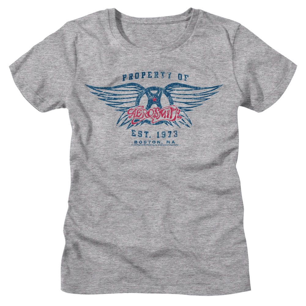 Aerosmith Aerosmith Est 1973 Athletic Heather Women's T-Shirt