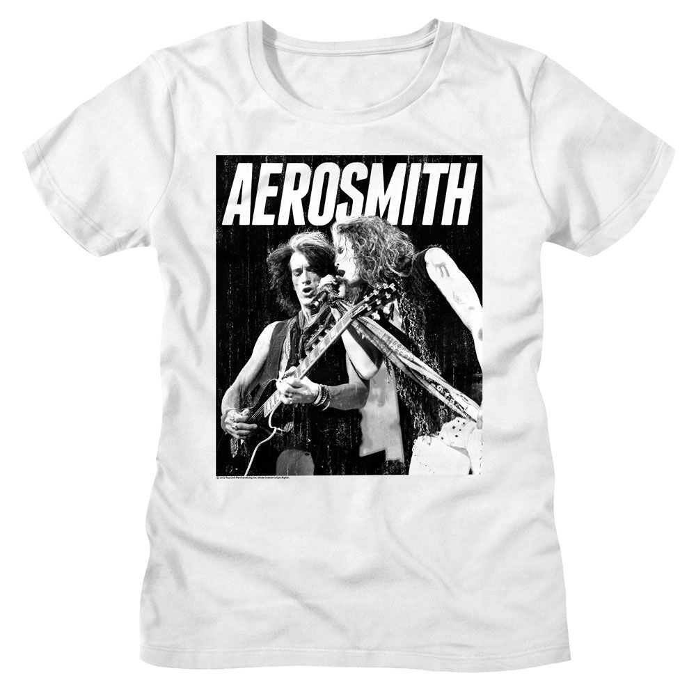Aerosmith Aerosmith BW White Women's T-Shirt