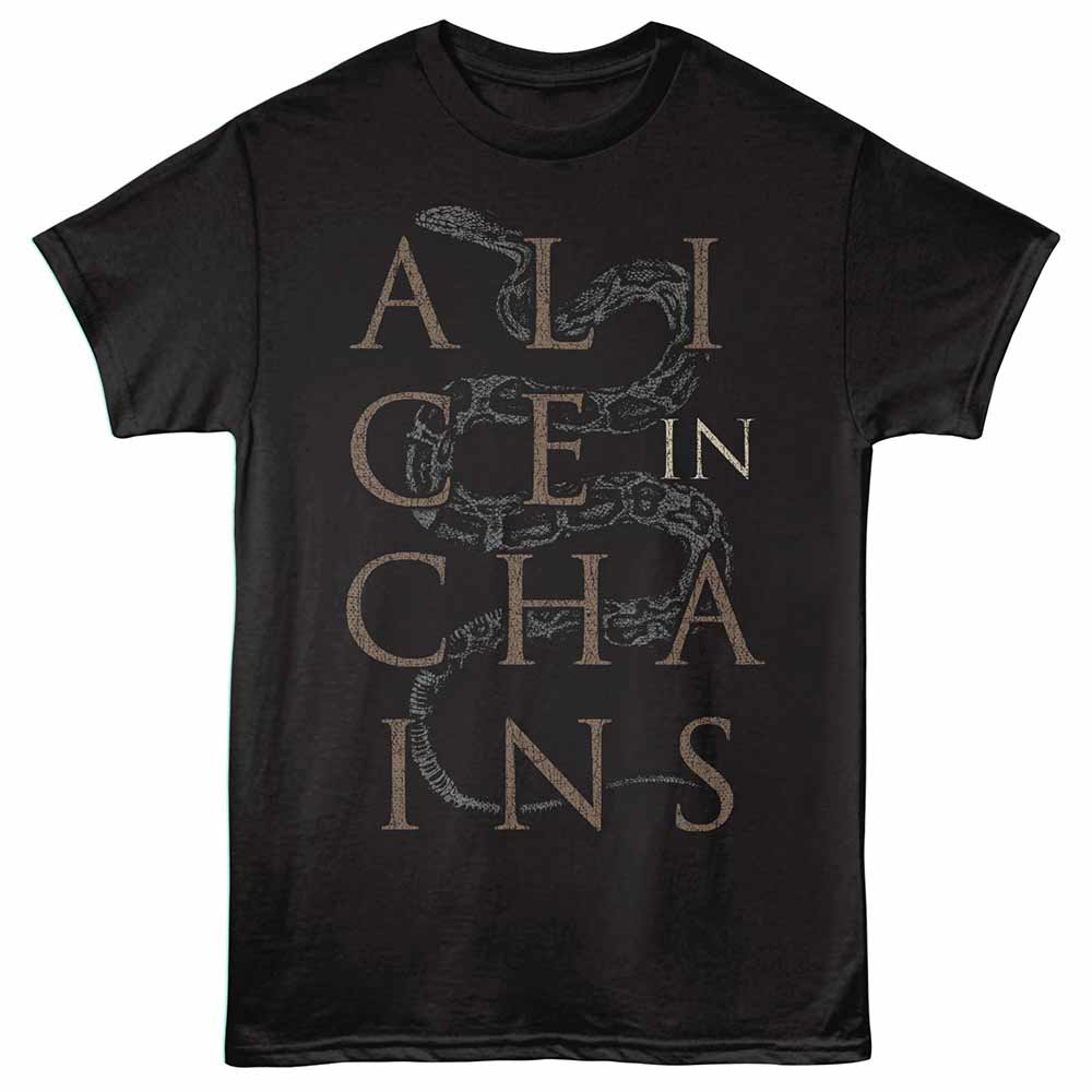 Alice in Chains Snake Black T-Shirt