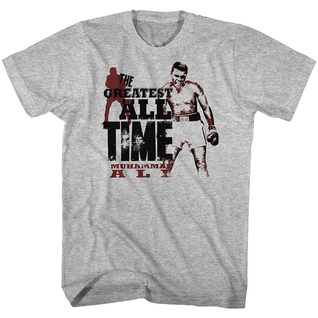 Muhammad Ali the Greatest Vintage-Inspired Graphic Gray Heather T-Shirt