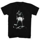 Muhammad Ali Over Liston Classic Graphic Black T-Shirt