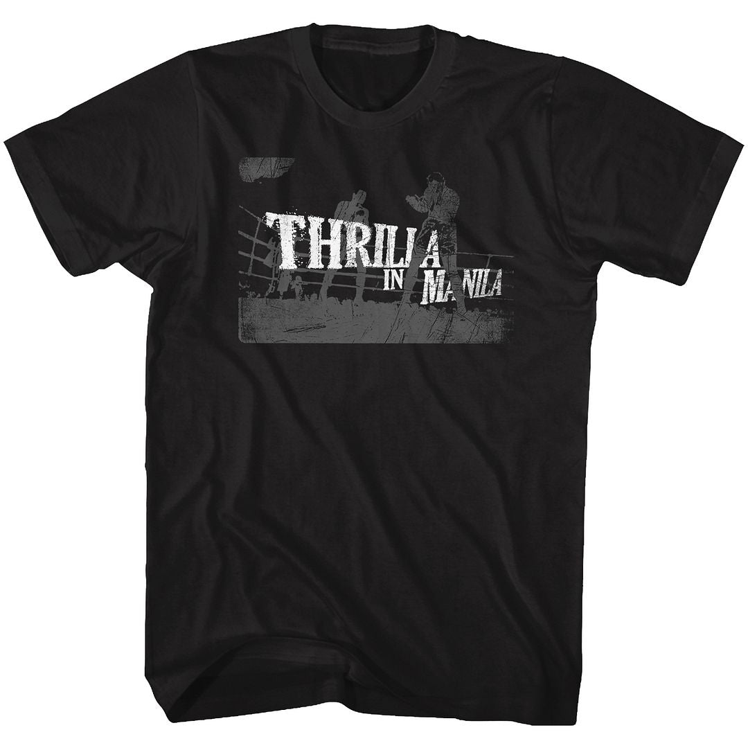 Muhammad Ali Thrilla in Manila Signature Graphic Black T-Shirt