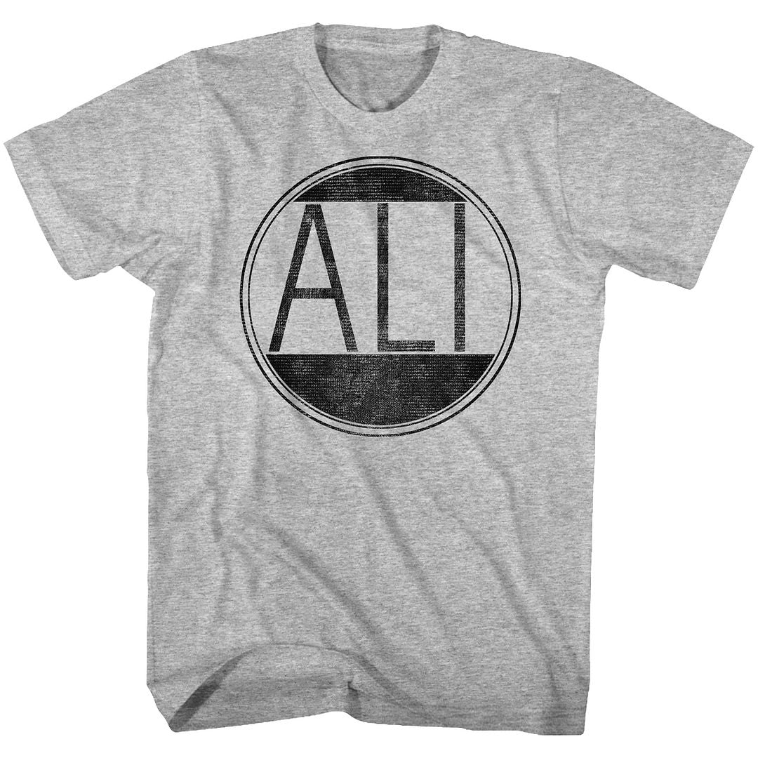 Muhammad Ali Circle Vintage-Inspired Graphic Gray Heather T-Shirt