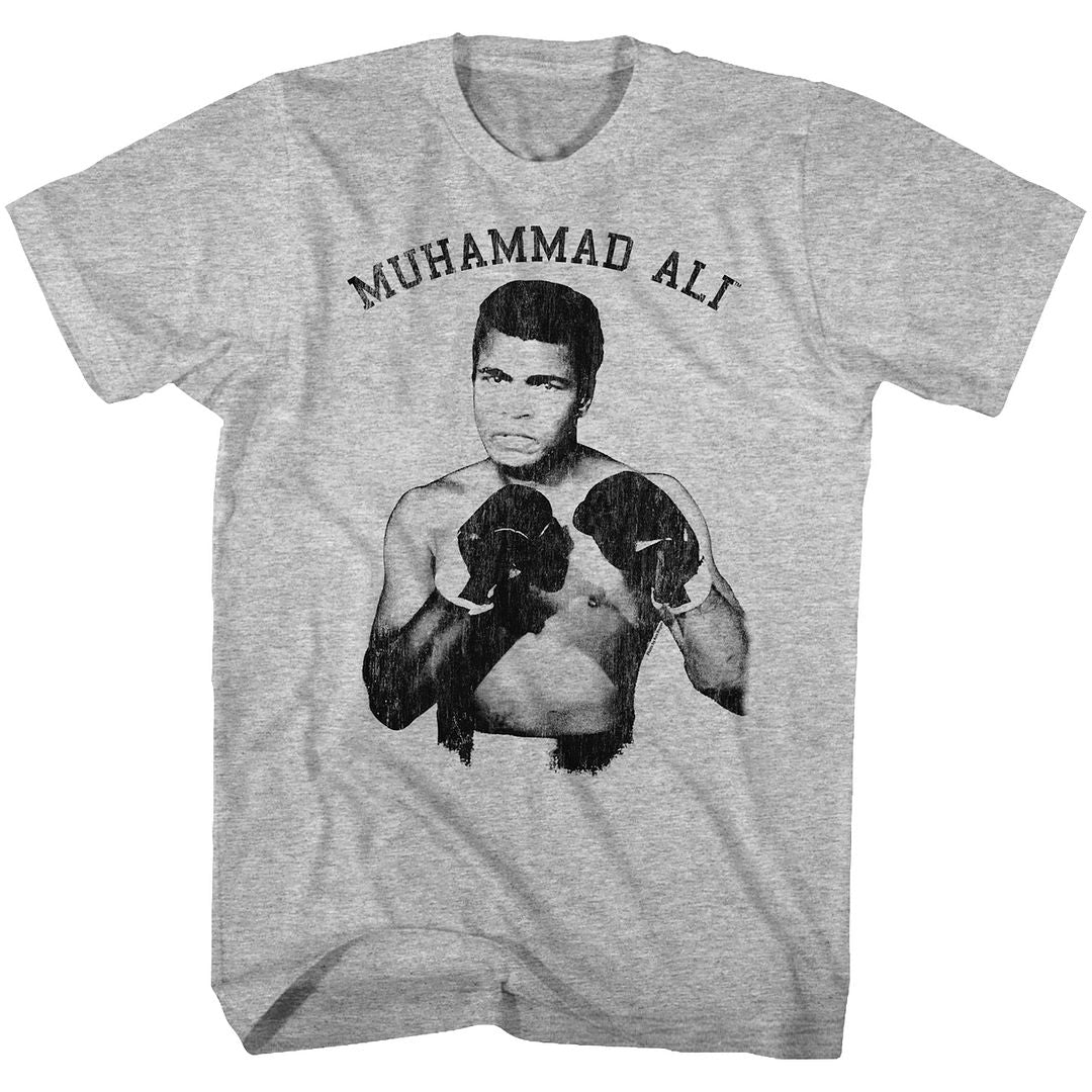 Muhammad Ali Nough Said Iconic Graphic Gray Heather T-Shirt