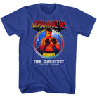Muhammad Ali Big Time Vintage-Inspired Graphic Royal T-Shirt