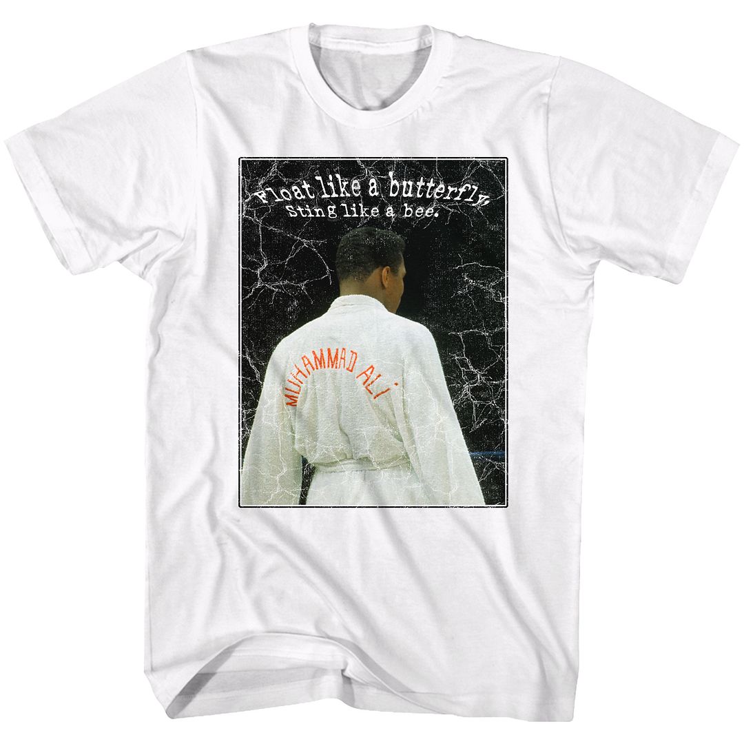 Muhammad Ali Champ Iconic Graphic White T-Shirt