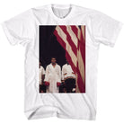 Muhammad Ali a Flag Vintage-Inspired Graphic White T-Shirt