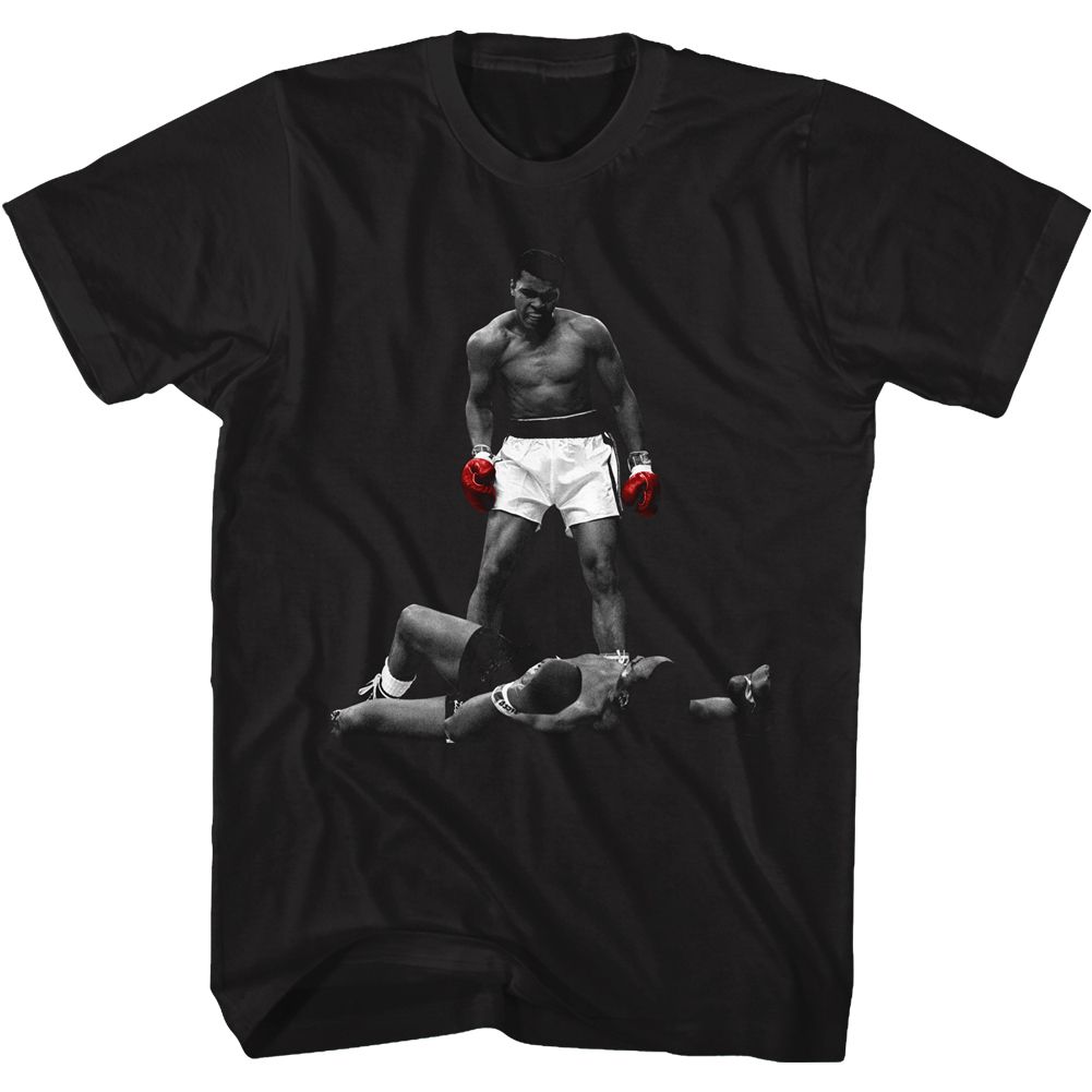 Muhammad Ali Whabam Vintage-Inspired Graphic Black T-Shirt